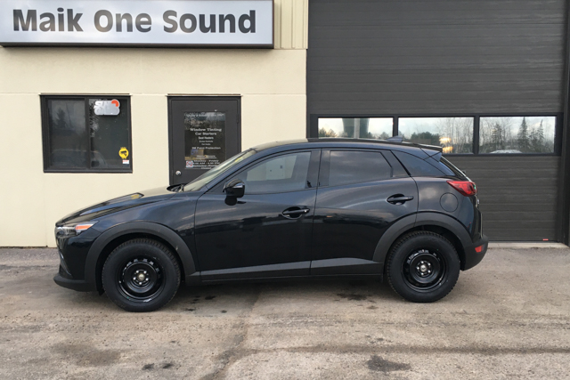 2020 Mazda CX-3 with professional window tint in North Bay